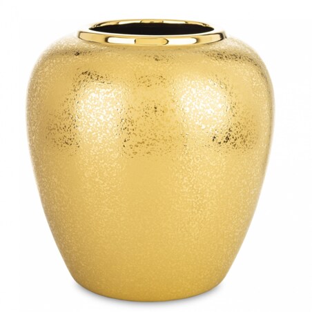 Wazon ceramiczny 21,5x20x20 cm MEEKE-2 złoty