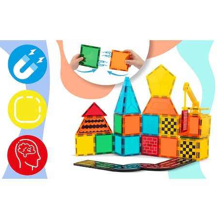 Klocki magnetyczne konstrukcyjne Ricokids RK-780 zestaw 72 el. edukacyjne 778010