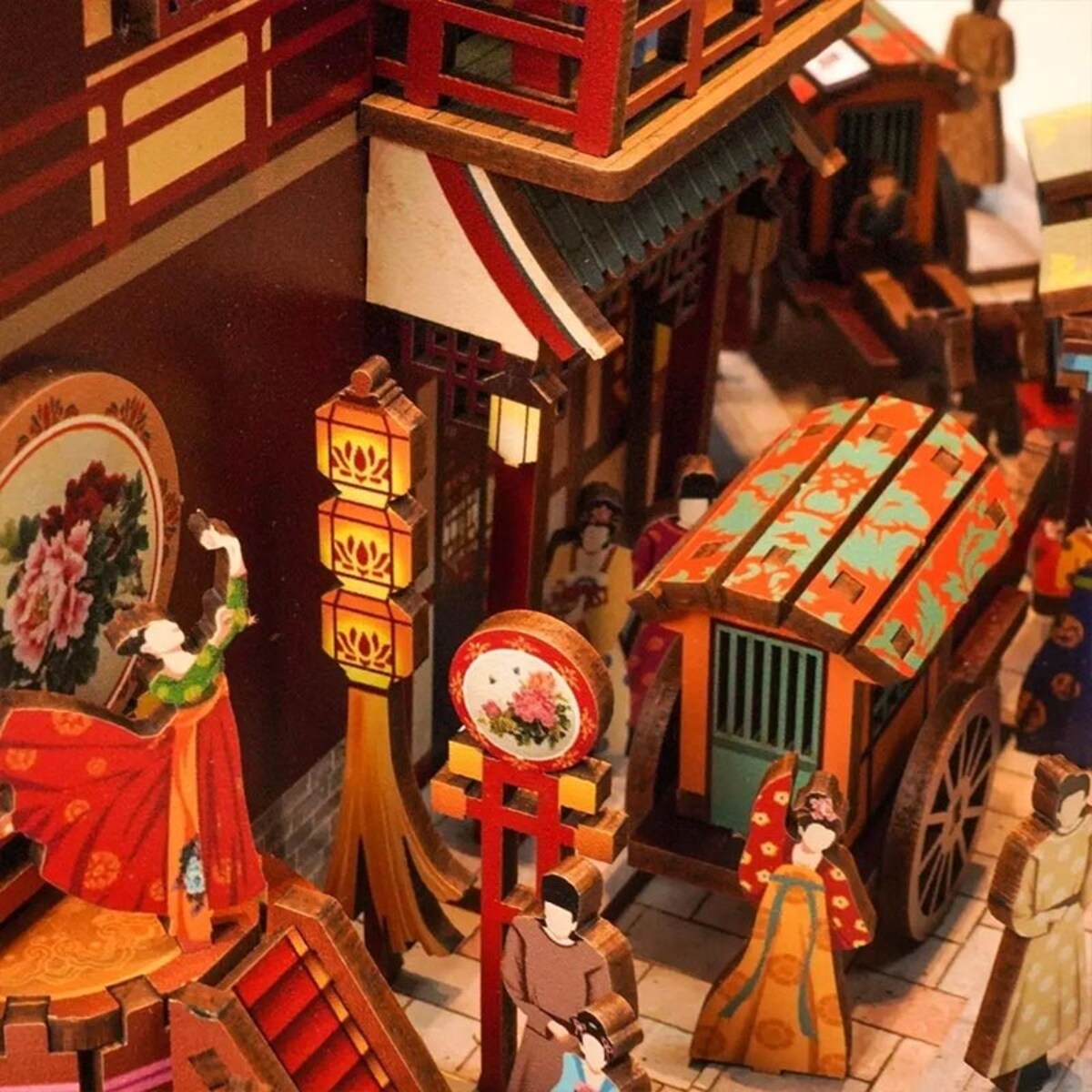 Miniaturowy domek Book Nook - Bankiet Dynastii Tang - Tonecheer