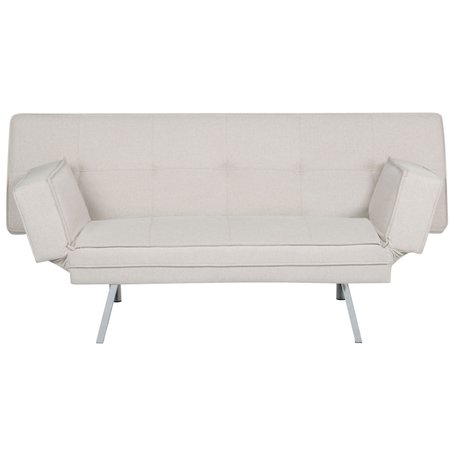 Tapicerowana sofa rozkładana beżowa BRISTOL