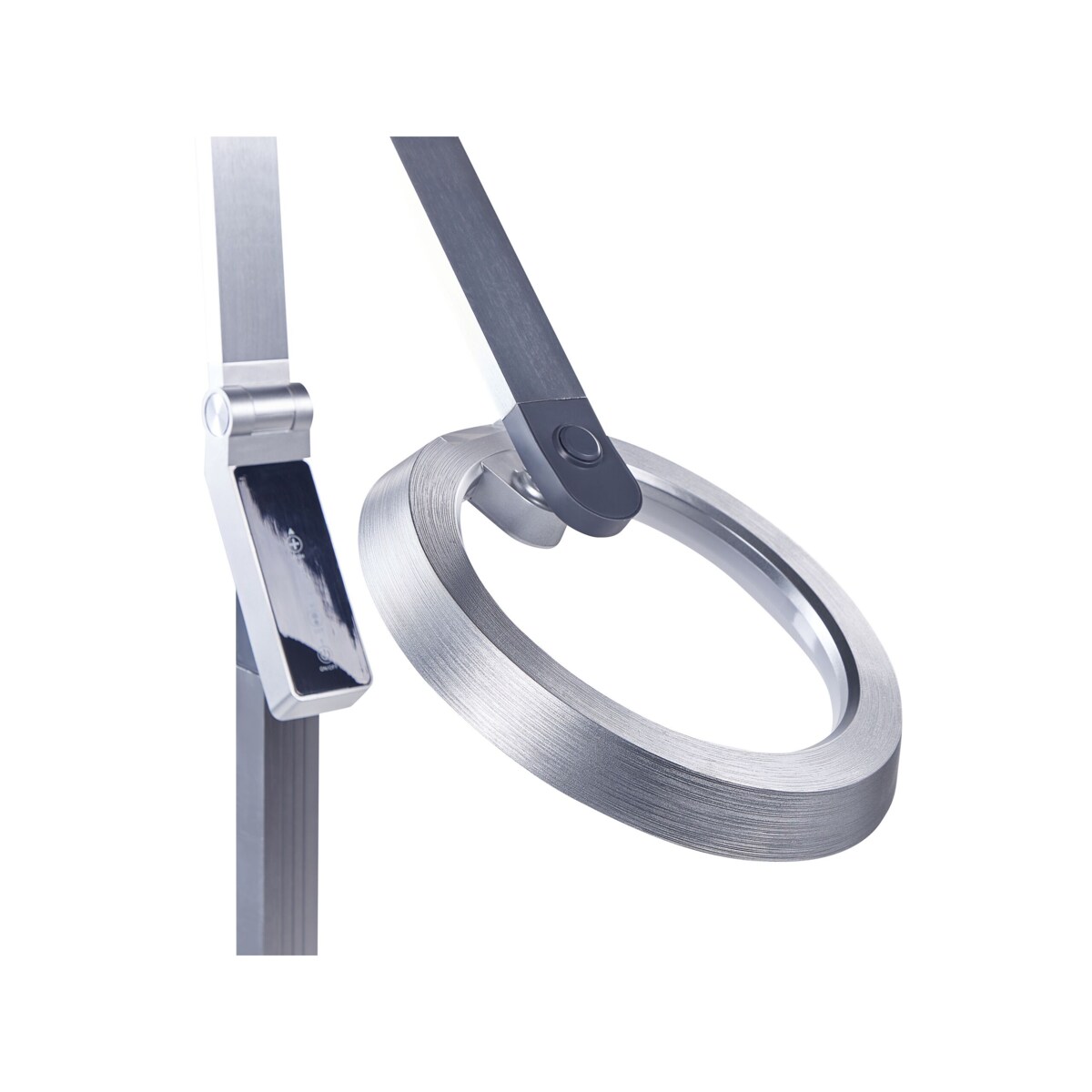 Lampa podłogowa LED srebrna CARINA