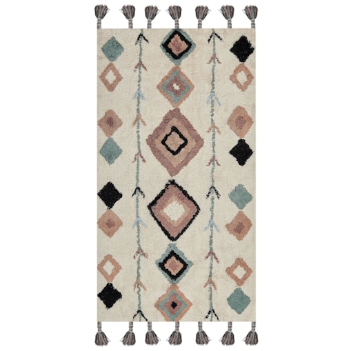 Dywan ESKISEHIR Beżowy 80 x 150 cm Bawełna