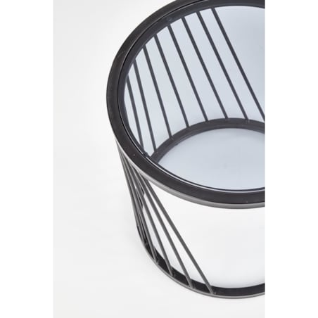 ZESTAW 2 STOLIKÓW Tornello SZKLANE 50/50 cm i 42/45 cm