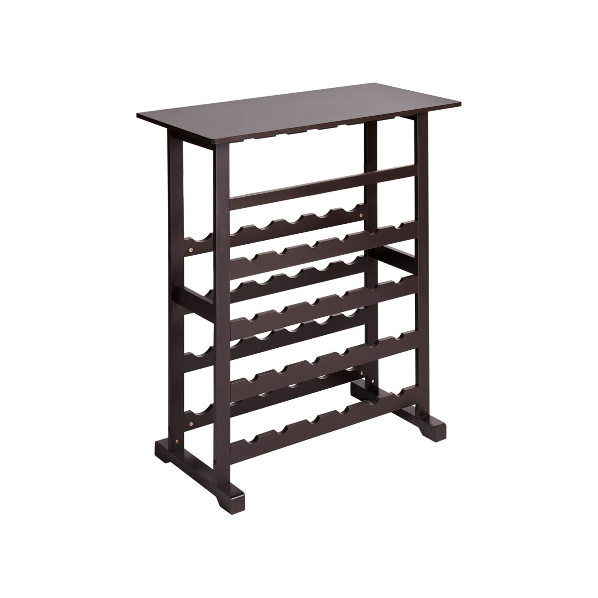 Stojak na wino ROWLEY 91 cm Ciemnobrązowy