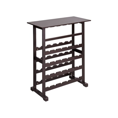 Stojak na wino ROWLEY 91 cm Ciemnobrązowy