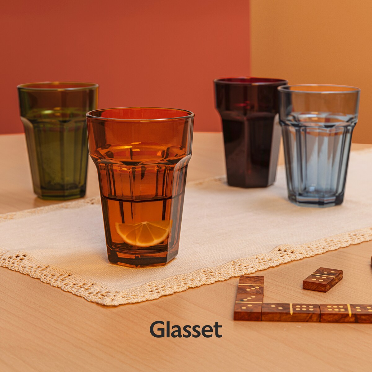 Komplet szklanek w stylu vintage Alva Retro 370 ml