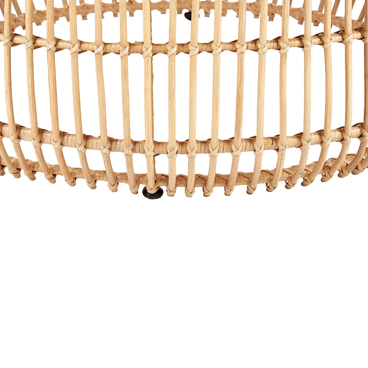 Stolik kawowy ogrodowy RANDAZZO 85 cm 85 cm Rattan Jasnobrązowy