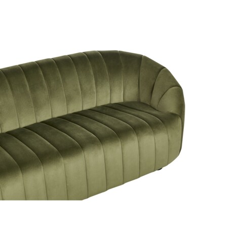 Sofa 3-osobowa welurowa zielona MALUNG