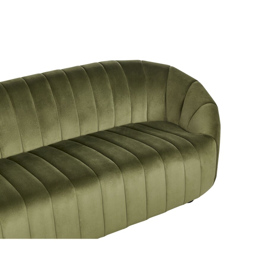 Sofa 3-osobowa welurowa zielona MALUNG