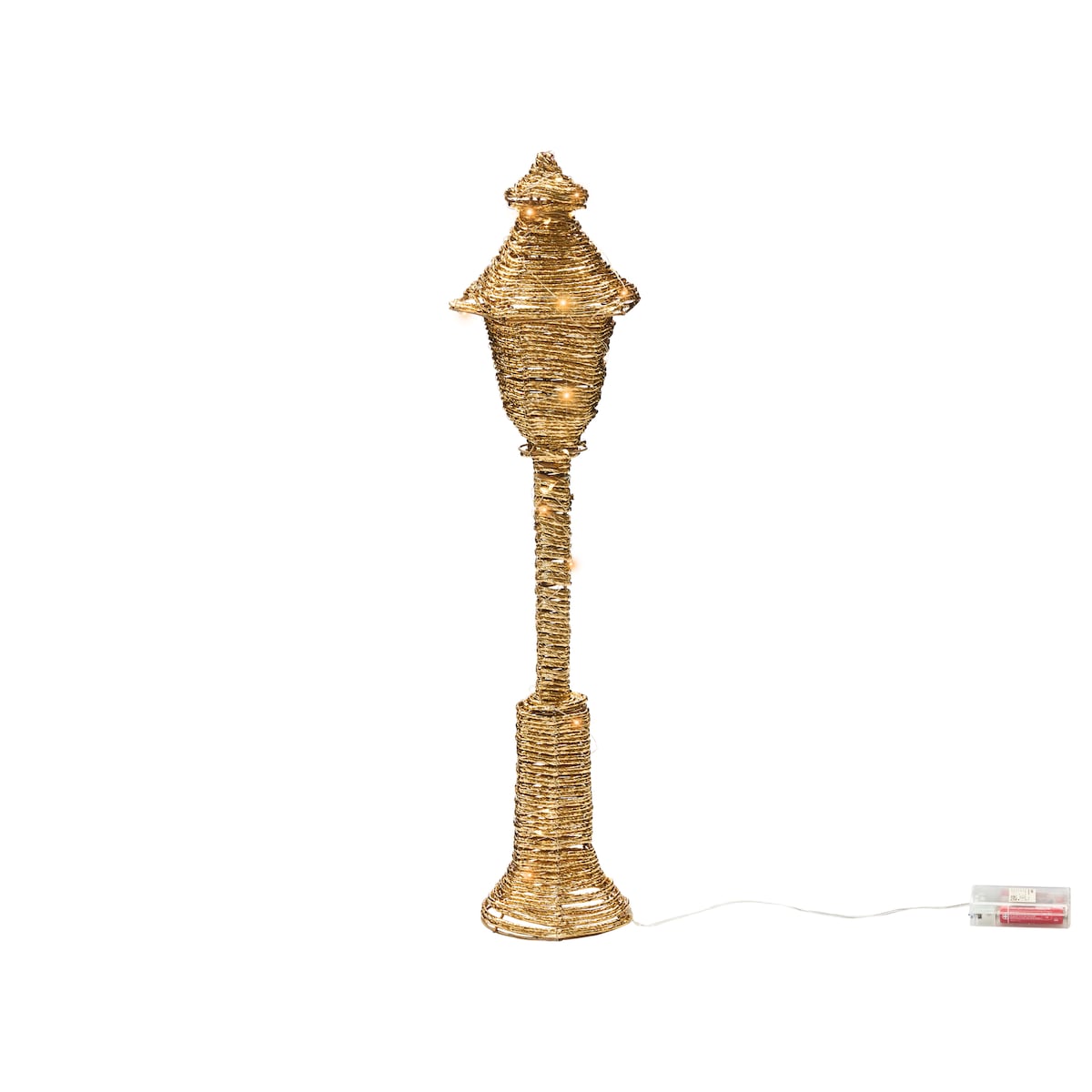 Dekoracja świąteczna LED ALFTANES 62 cm Latarnia Złoty