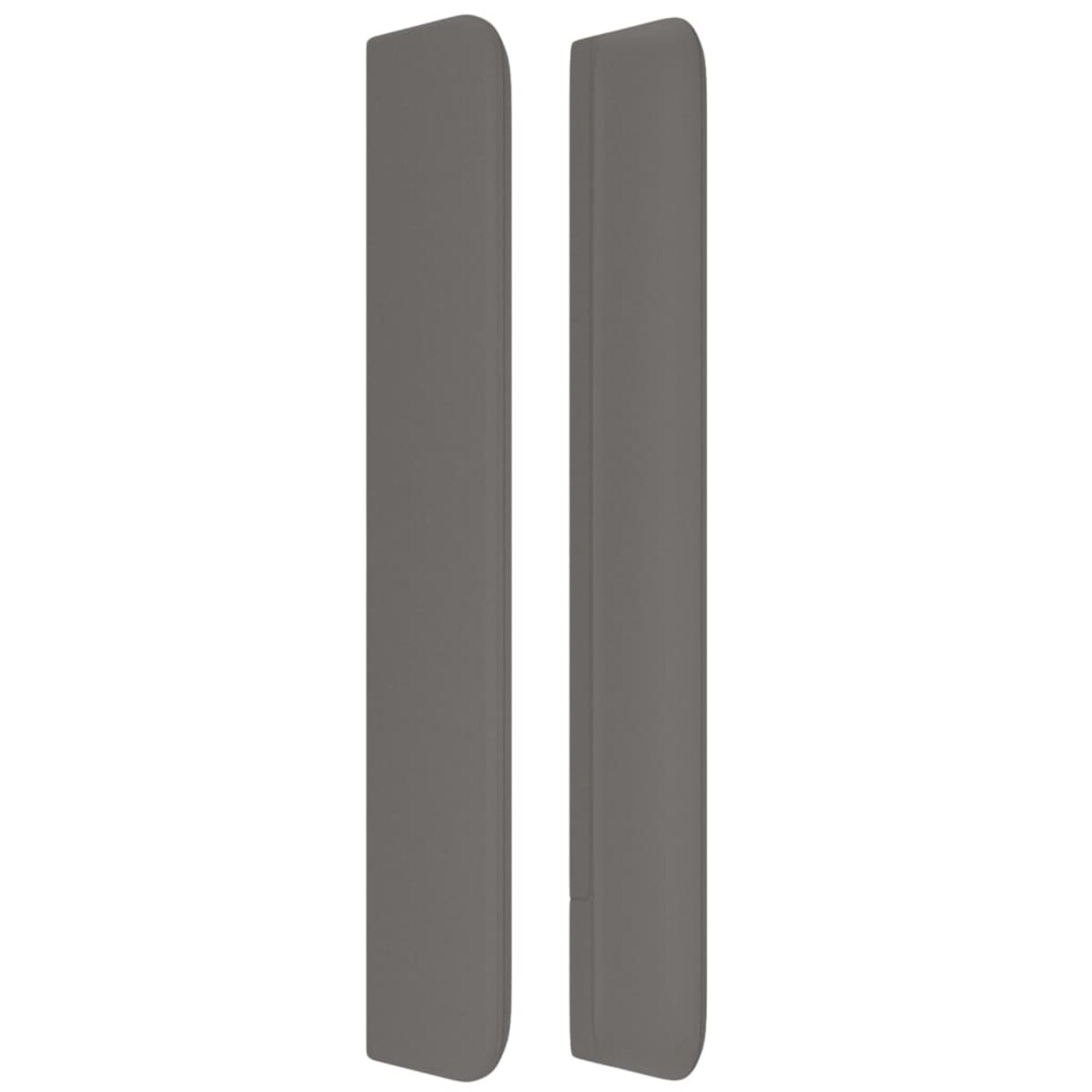 vidaXL Zagłówek uszak, szary, 83x16x118/128 cm, sztuczna skóra