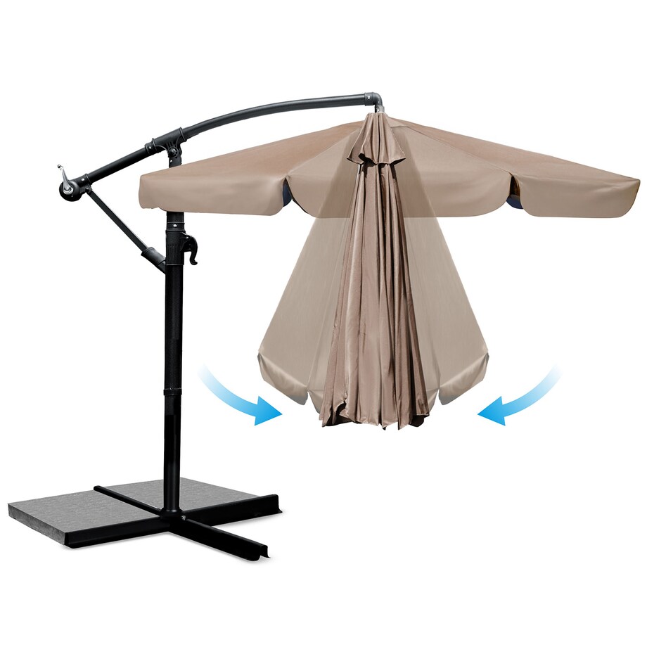 Parasol ogrodowy z wysięgnikiem pokrowiec 8 segmentów ø 350cm Plonos