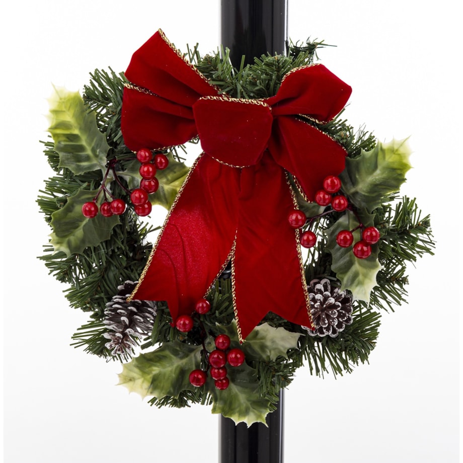 Latarnia świąteczna LED 185x37,5x37,5 cm MAYAK czarna z pozytywką