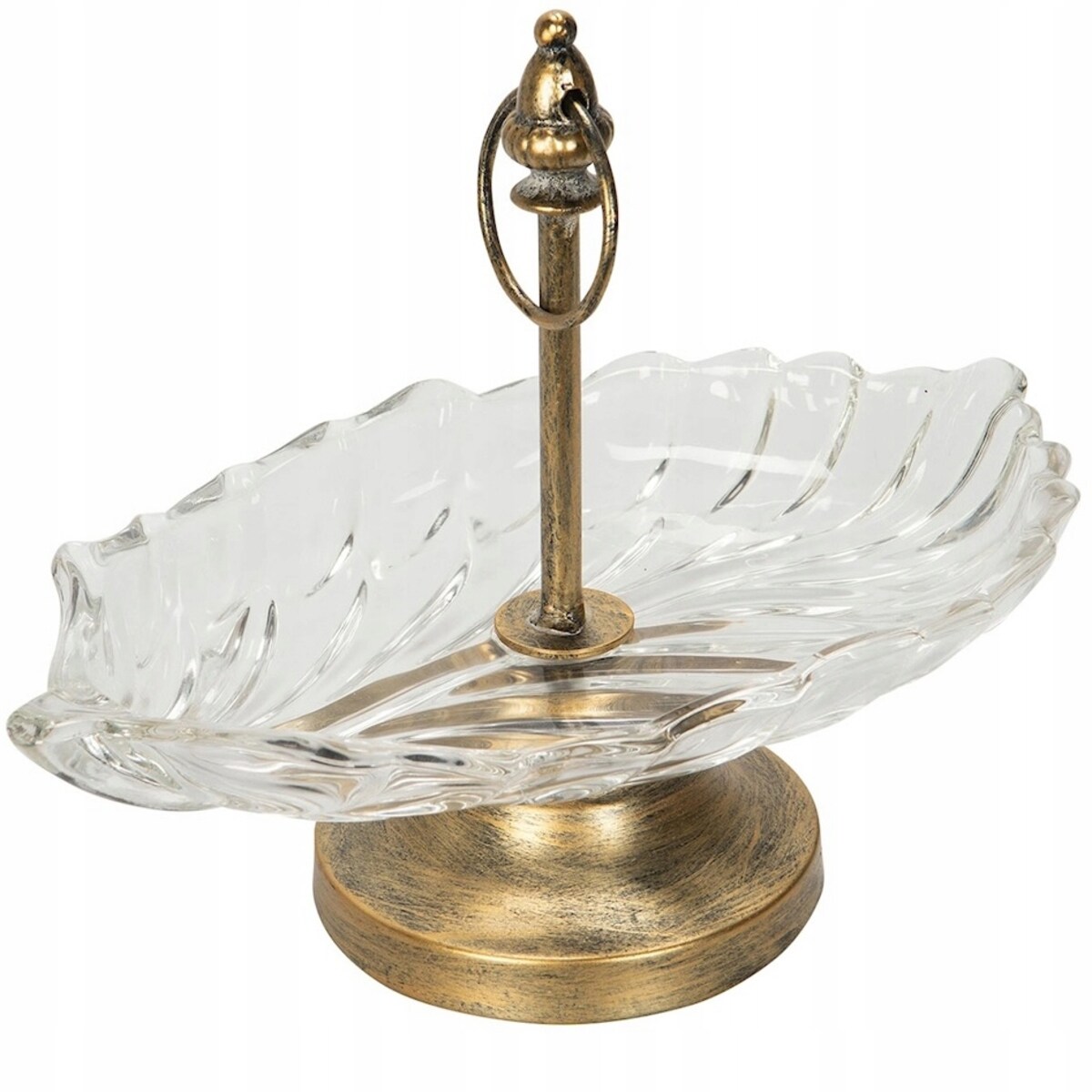 MISA MISKA NA KLUCZE DROBIAZGI PATERA 30cm RETRO ZŁOTA OZDOBA DEKORACJA