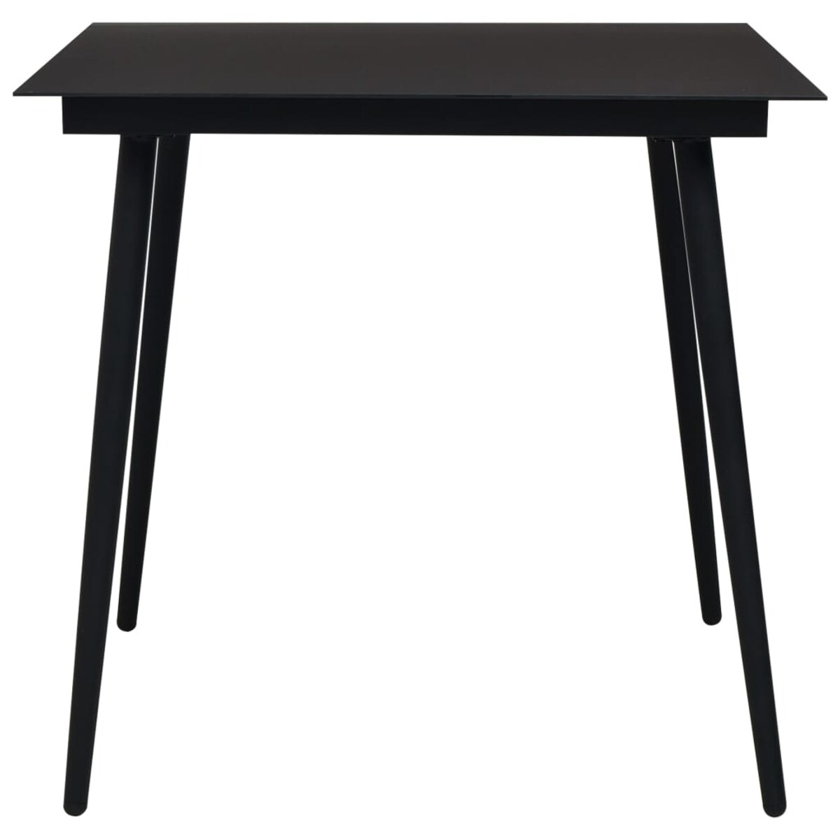 vidaXL 3-częściowy zestaw mebli ogrodowych, rattan PVC, czarny