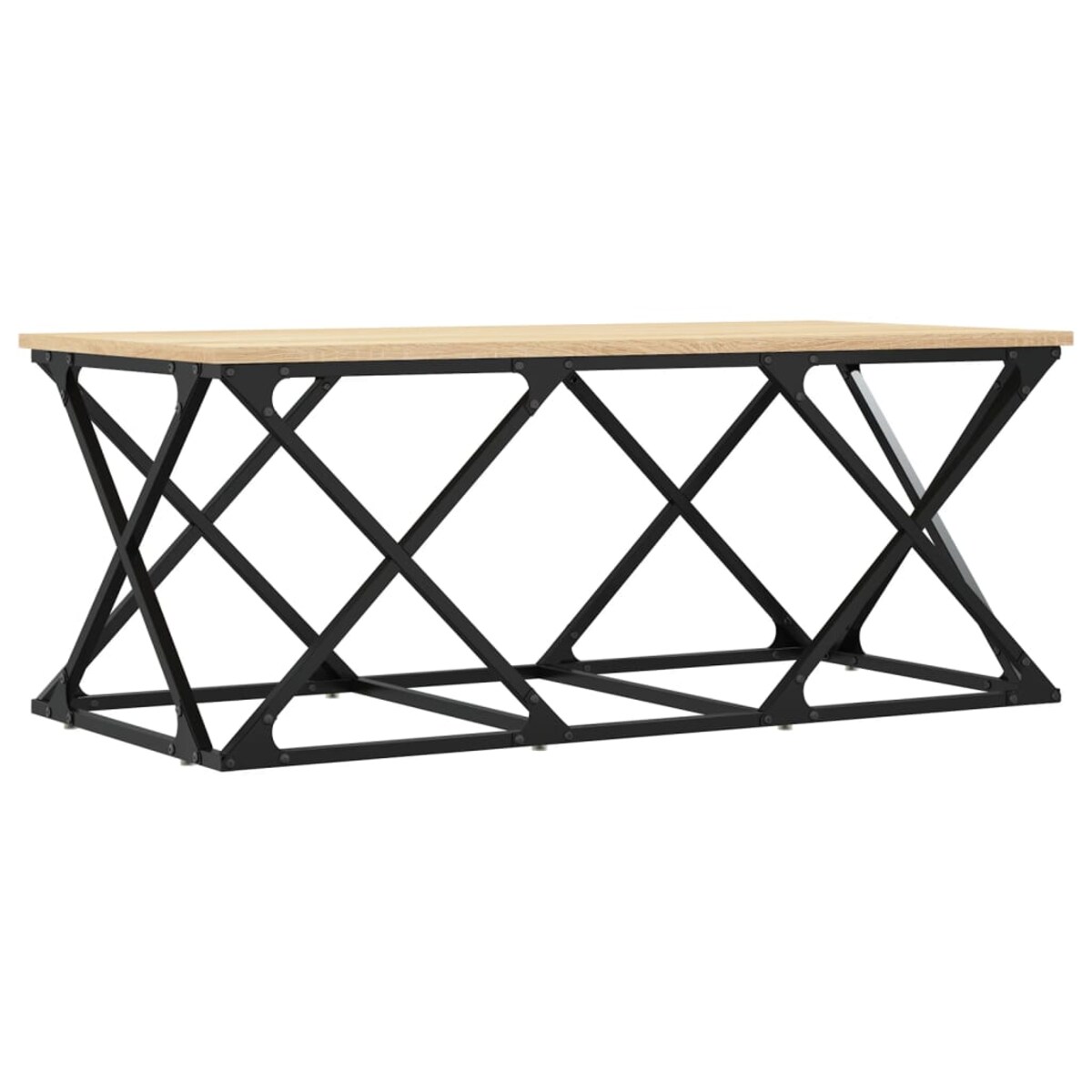 vidaXL Stolik kawowy, dąb sonoma, 100x49x40cm, materiał drewnopochodny