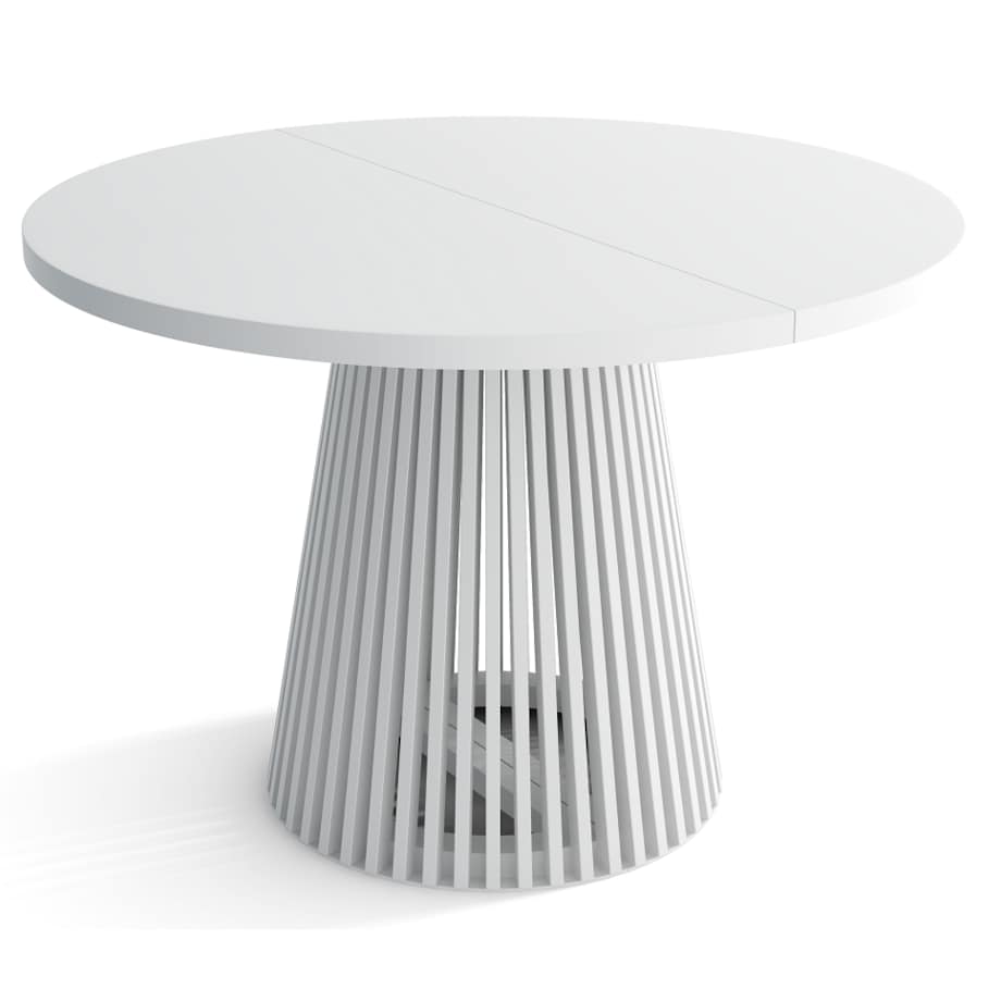 Stół DUSTO rozkładany z lamelami 120/220 Biały