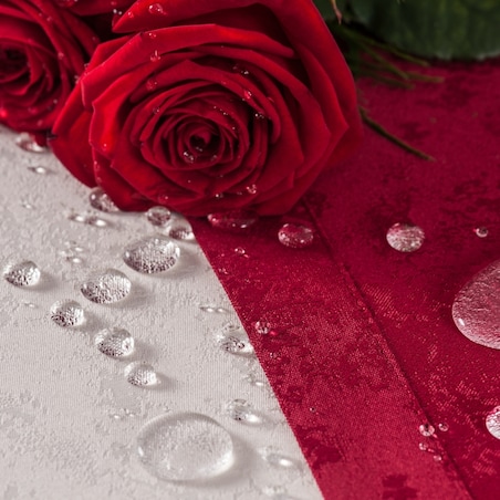 Bieżnik Marmurek ecru (377) O5 - 40x240 cm - ecru