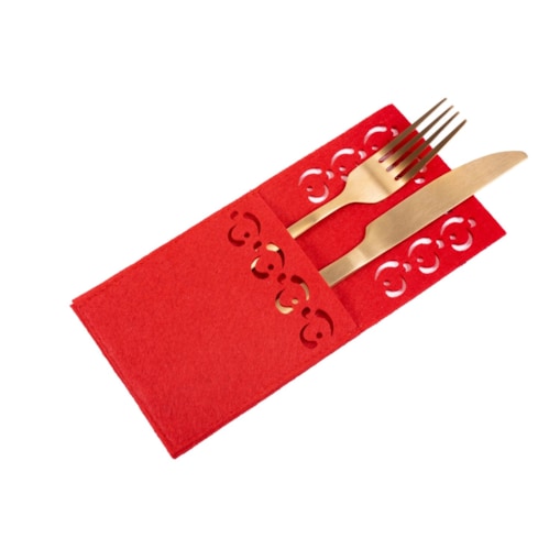 Pokrowiec na sztućce Świateczny 8 szt (KF357R x2)