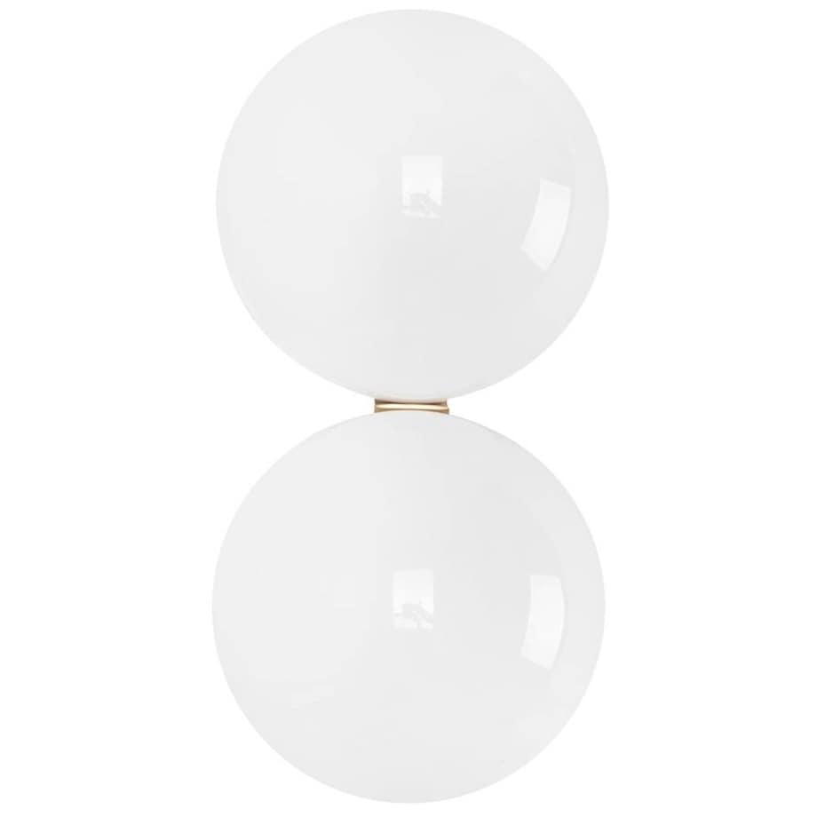 Szklana lampa ścienna Boll Twin MSE010400224 złota