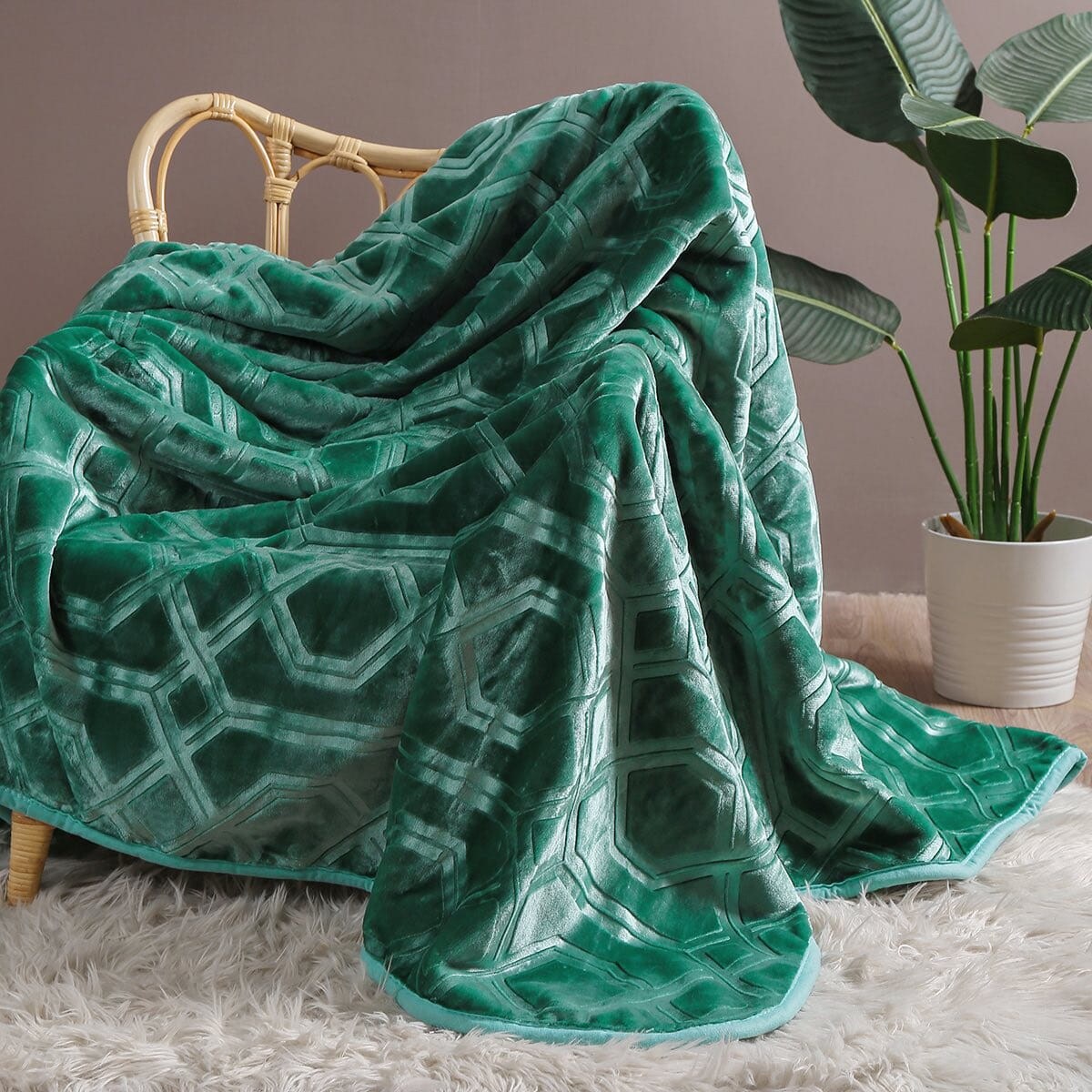 Gruby Butelkowy Koc Akrylowy 160 x 200 Vito Ciepły miękki Kocyk Pled Narzuta