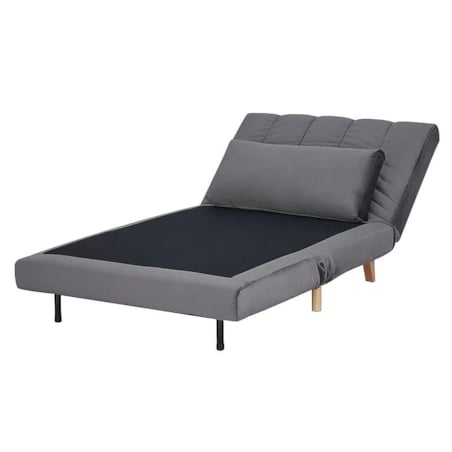 Fotel rozkładany BILLY VELVET szary