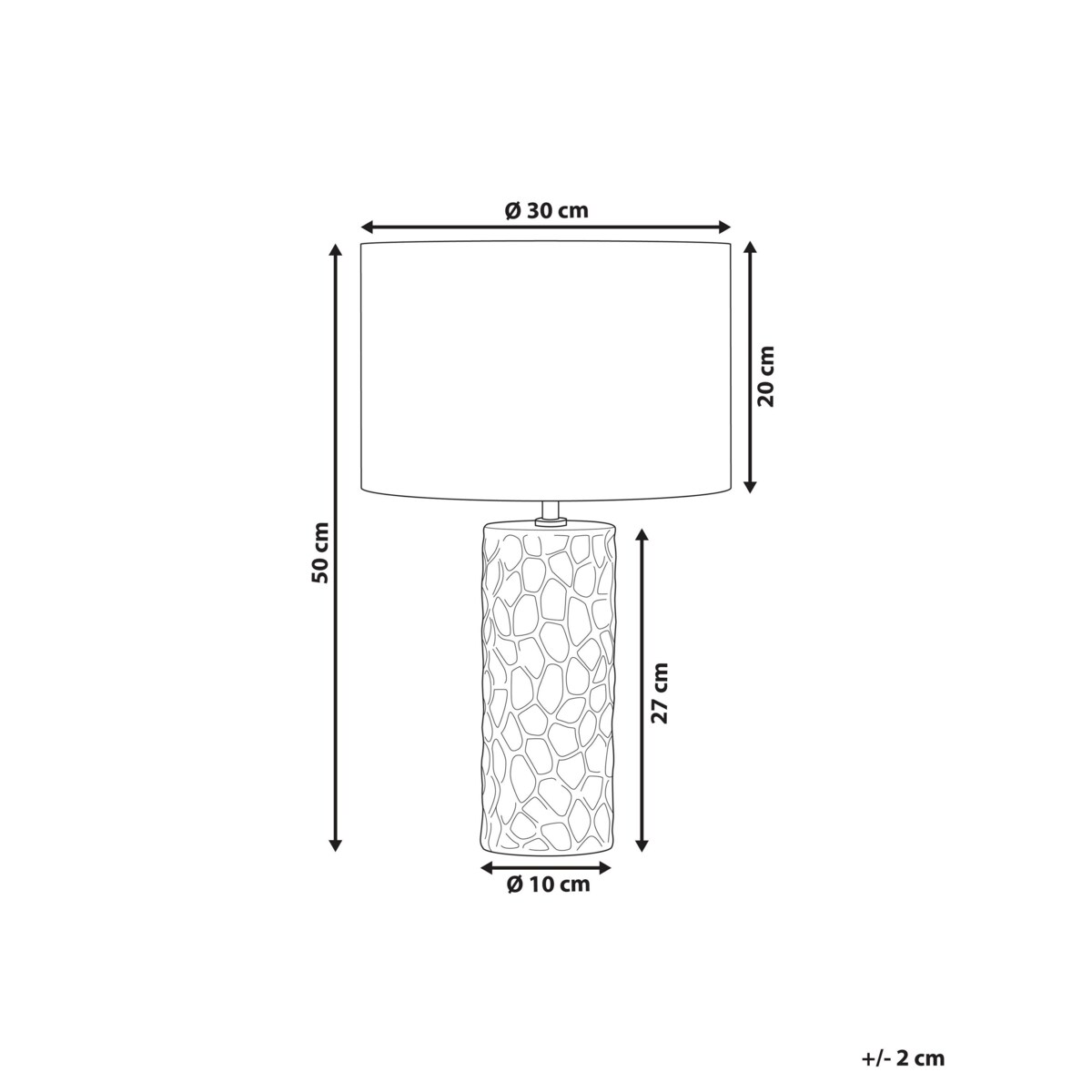 Lampa stołowa ceramiczna złota SANKURU