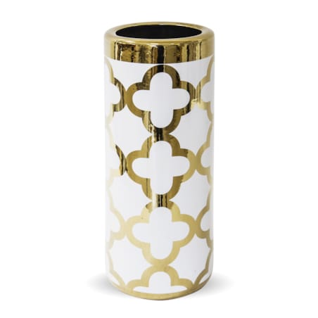 Parasolnik porcelanowy 46x20 cm CHADUR biały