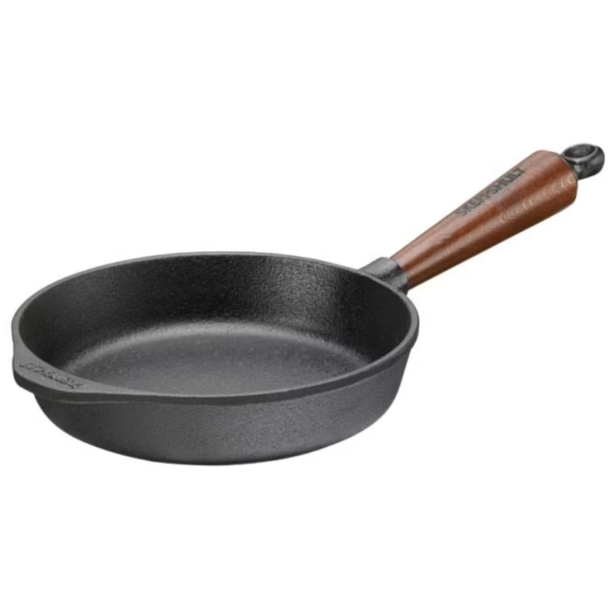 Żeliwna patelnia do smażenia głęboka z drewnianą rączką, 20 cm, Skeppshult