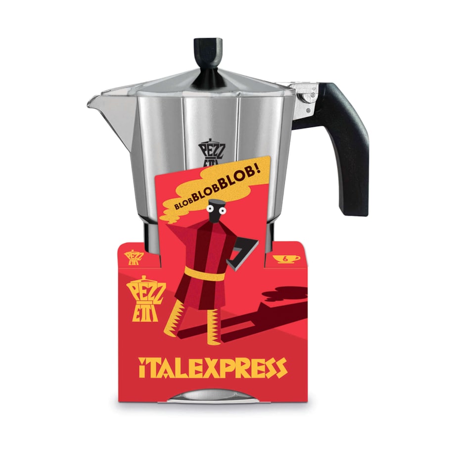 PEZZETTI ITALEXPRESS Aluminiowa kawiarka (2 filiżanki) - Srebrny