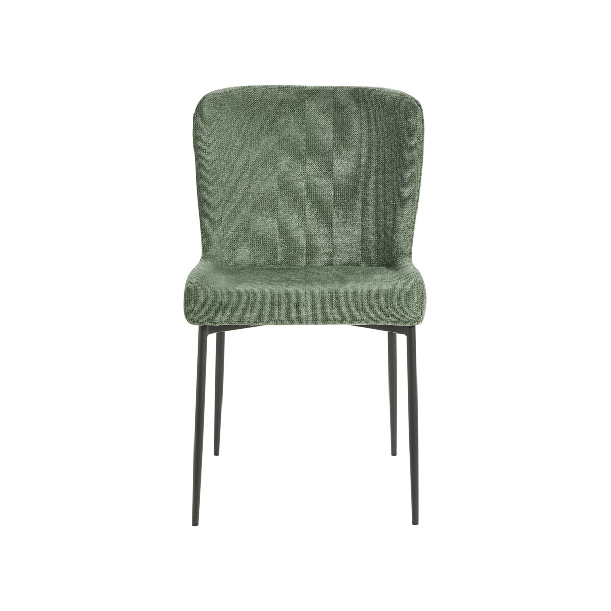 Zestaw 2 krzeseł do jadalni zielony ADA