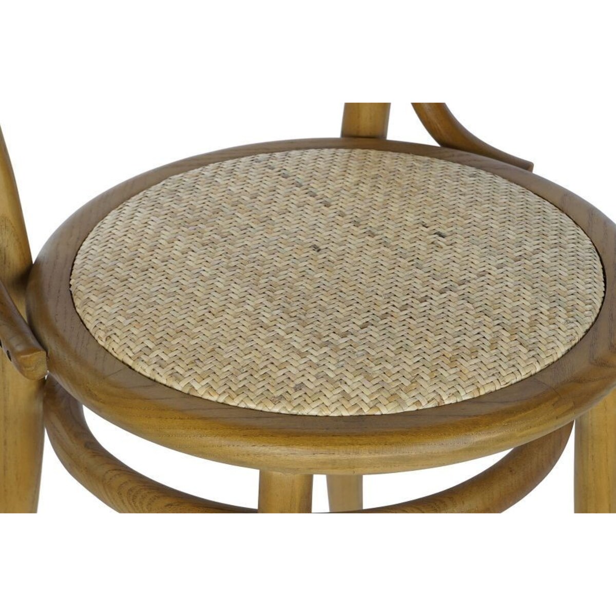 Krzesło rattanowe wiązowe NIKKI 84,5x44x45 cm brązowe