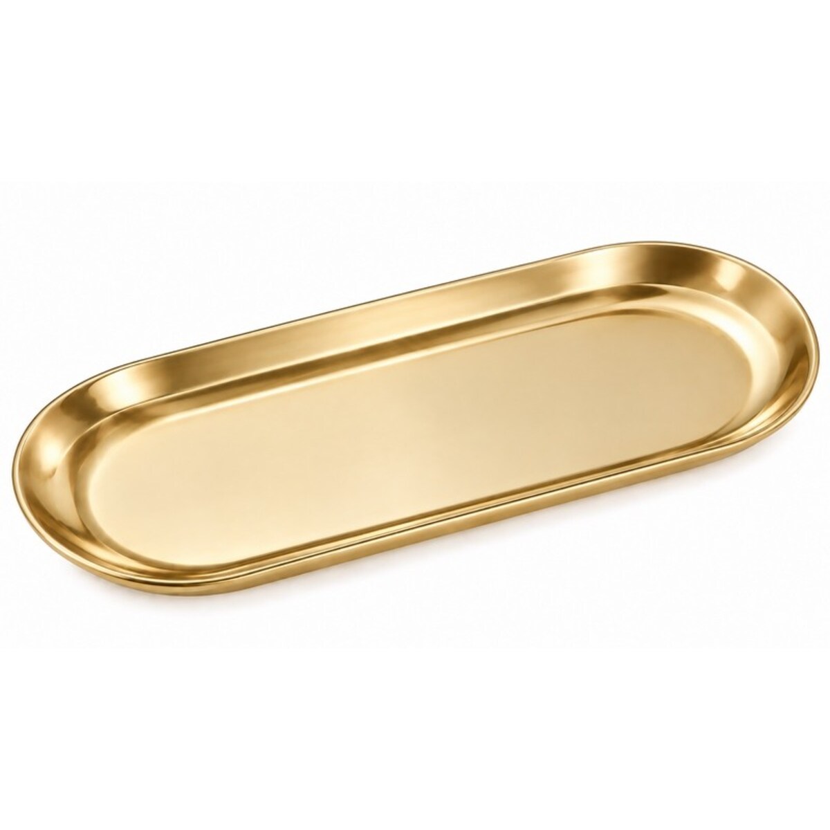 Taca dekoracyjna SHP MIDAS L złota metalowa 30 × 11,7 cm