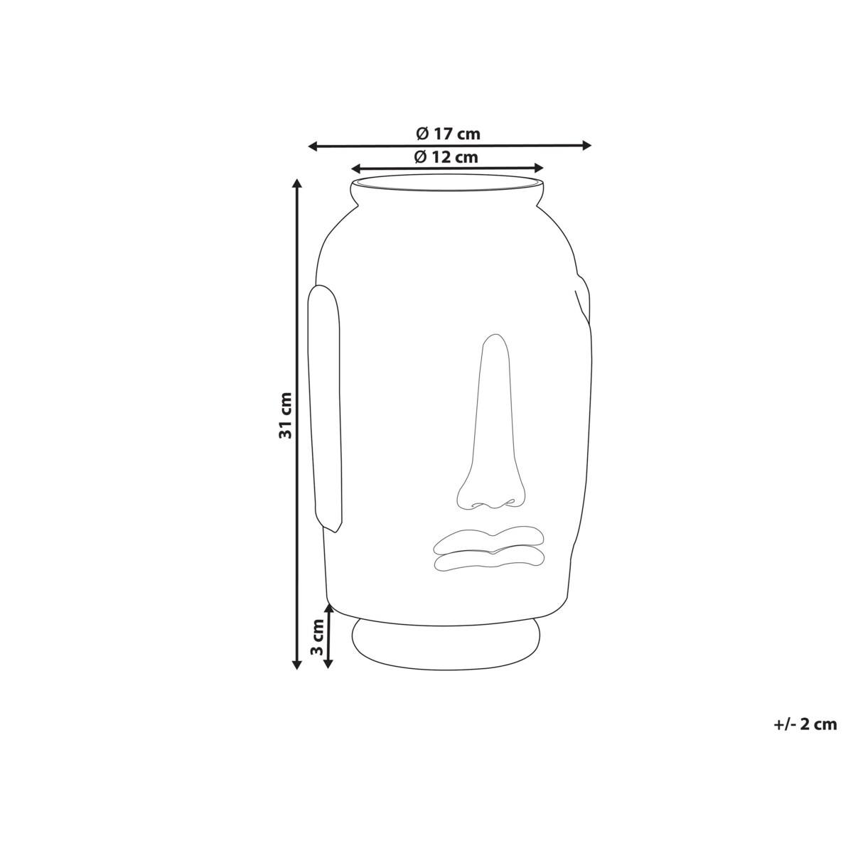Wazon na kwiaty szklany niebieski SAMBAR