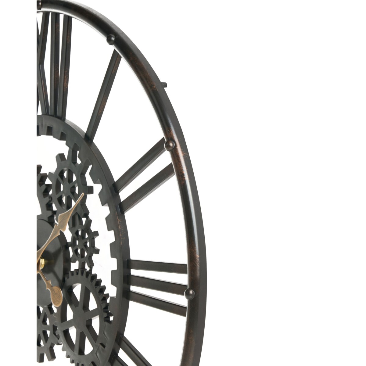 Zegar ścienny PETRER 60 cm Metal Czarny