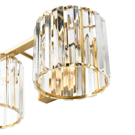 Lampa ścienna LOURIDO Złoty Metal