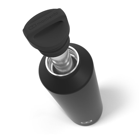 Butelka termiczna czarna Steel, 500 ml, Monbento