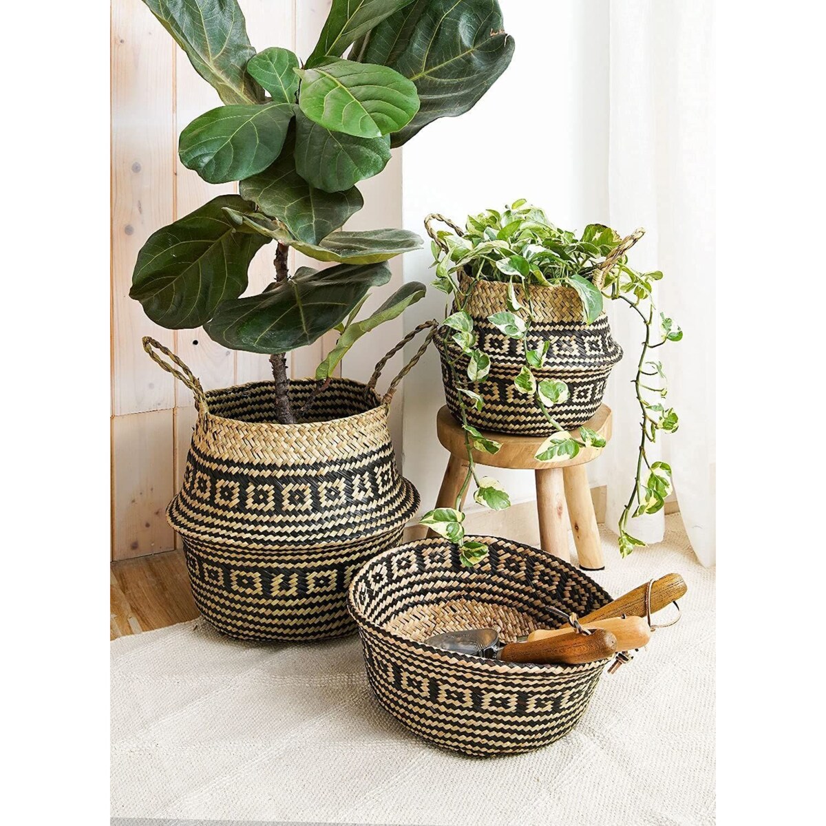 Kosz Naturalny Pleciony 322177