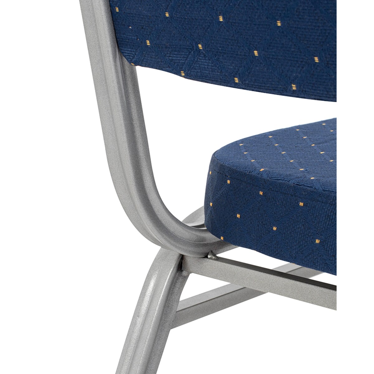 Krzesło bankietowe ARES niebieskie / srebrne