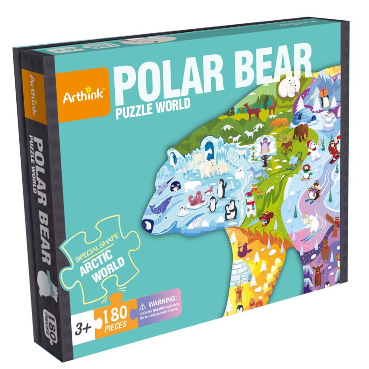 Puzzle edukacyjne - MIŚ POLARNY - 180 szt