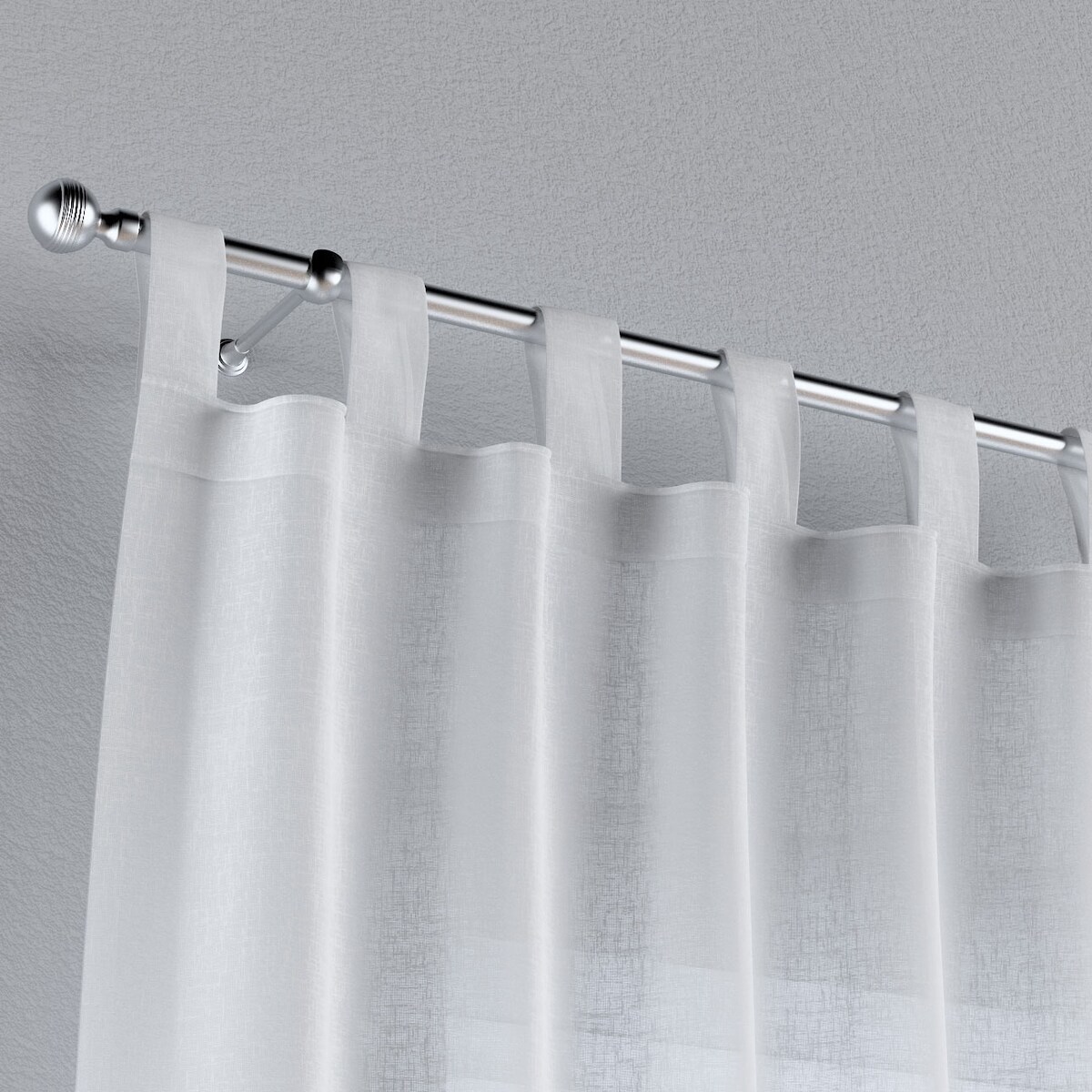 Zasłona na szelkach 1 szt. 130x260 prześwitujący ecru