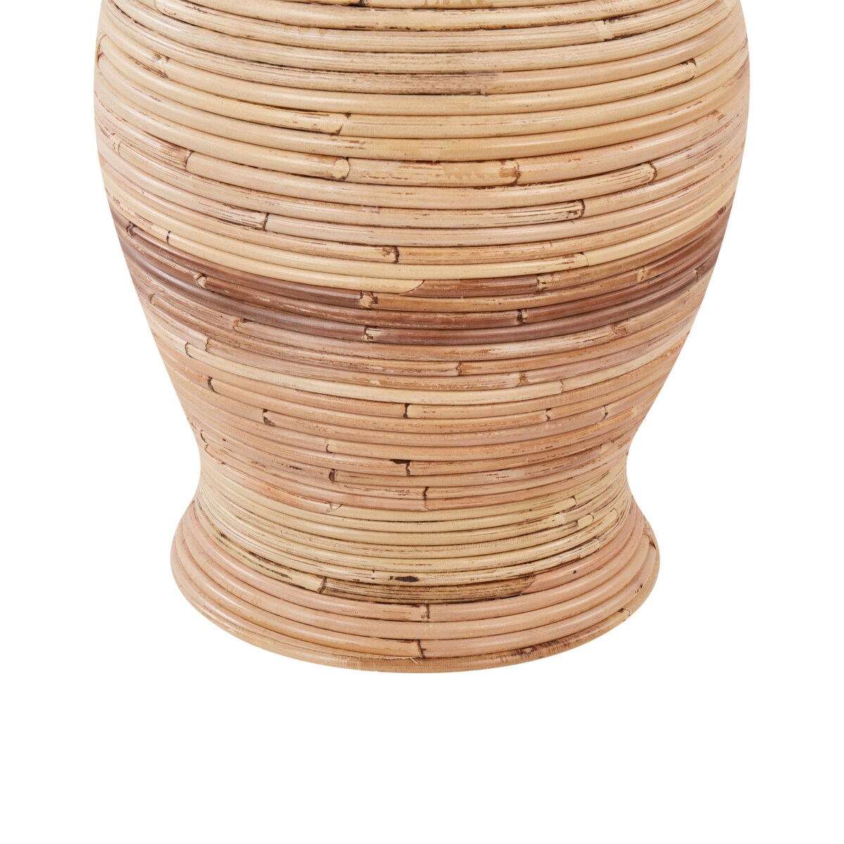 Wazon dekoracyjny TRINISA Rattan 70 cm Naturalny