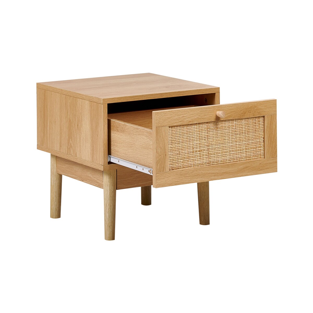 Szafka nocna 1 szuflada Jasne drewno NIVO