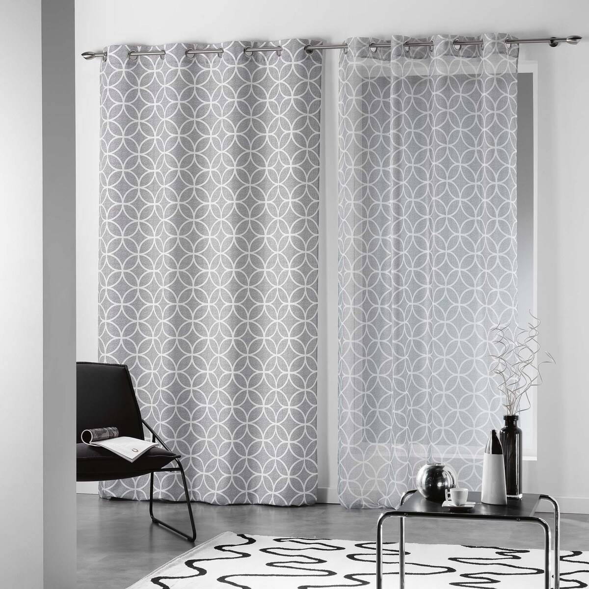 Firana na przelotkach DARIO 140 x 240 cm