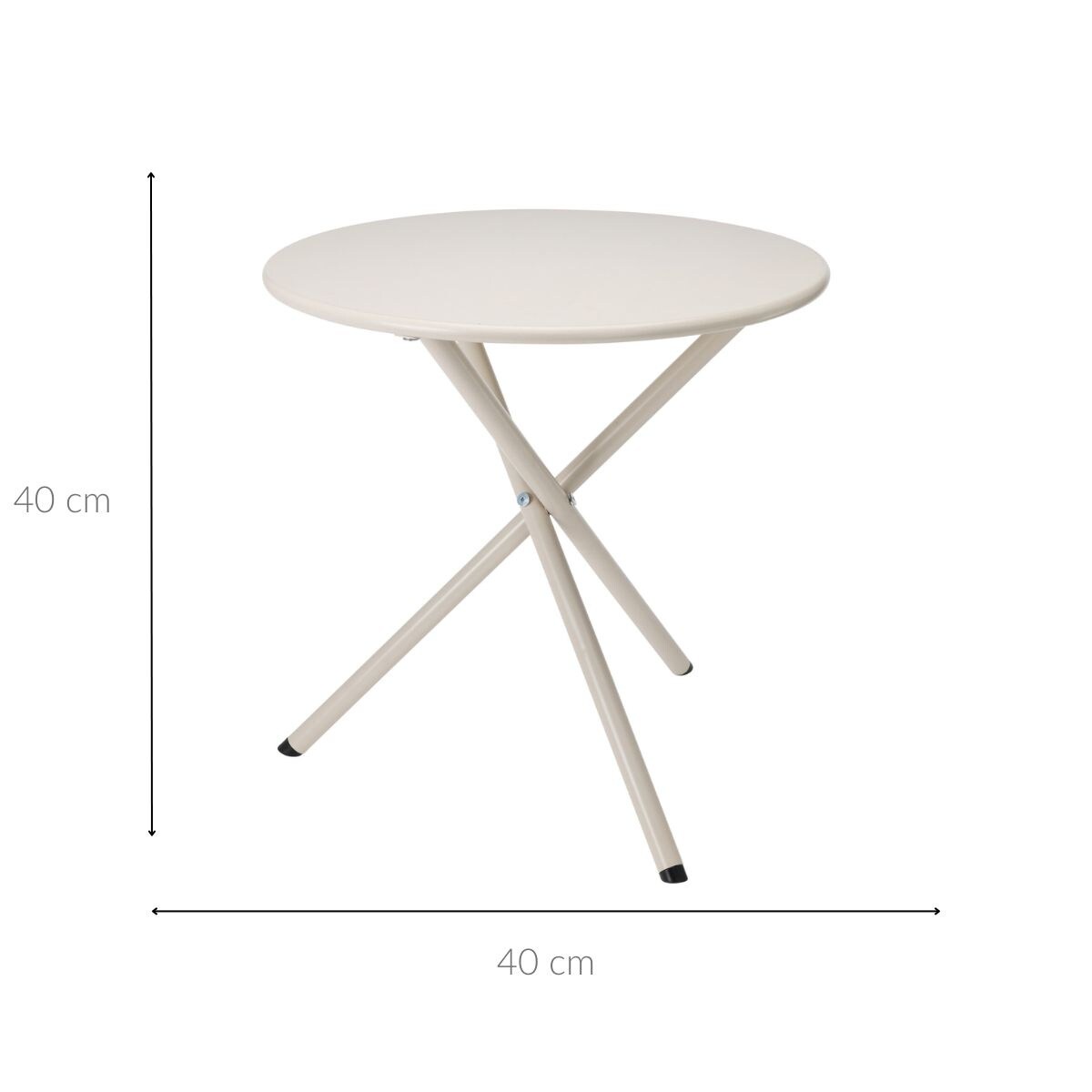 Metalowy stolik ogrodowy, Ø 48 cm