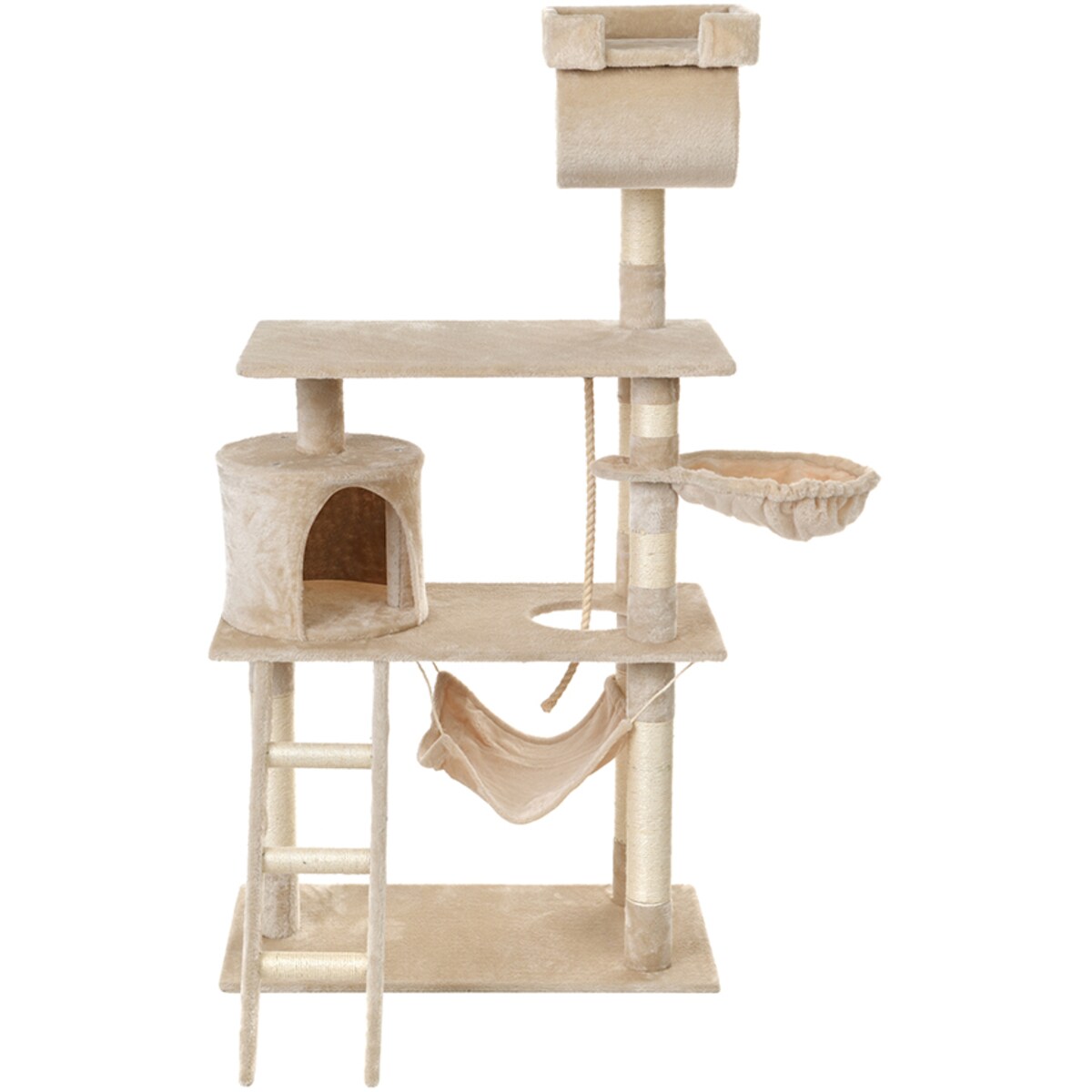 Drapak dla kota wieża domek hamak legowiska sizal 141 cm FUNFIT