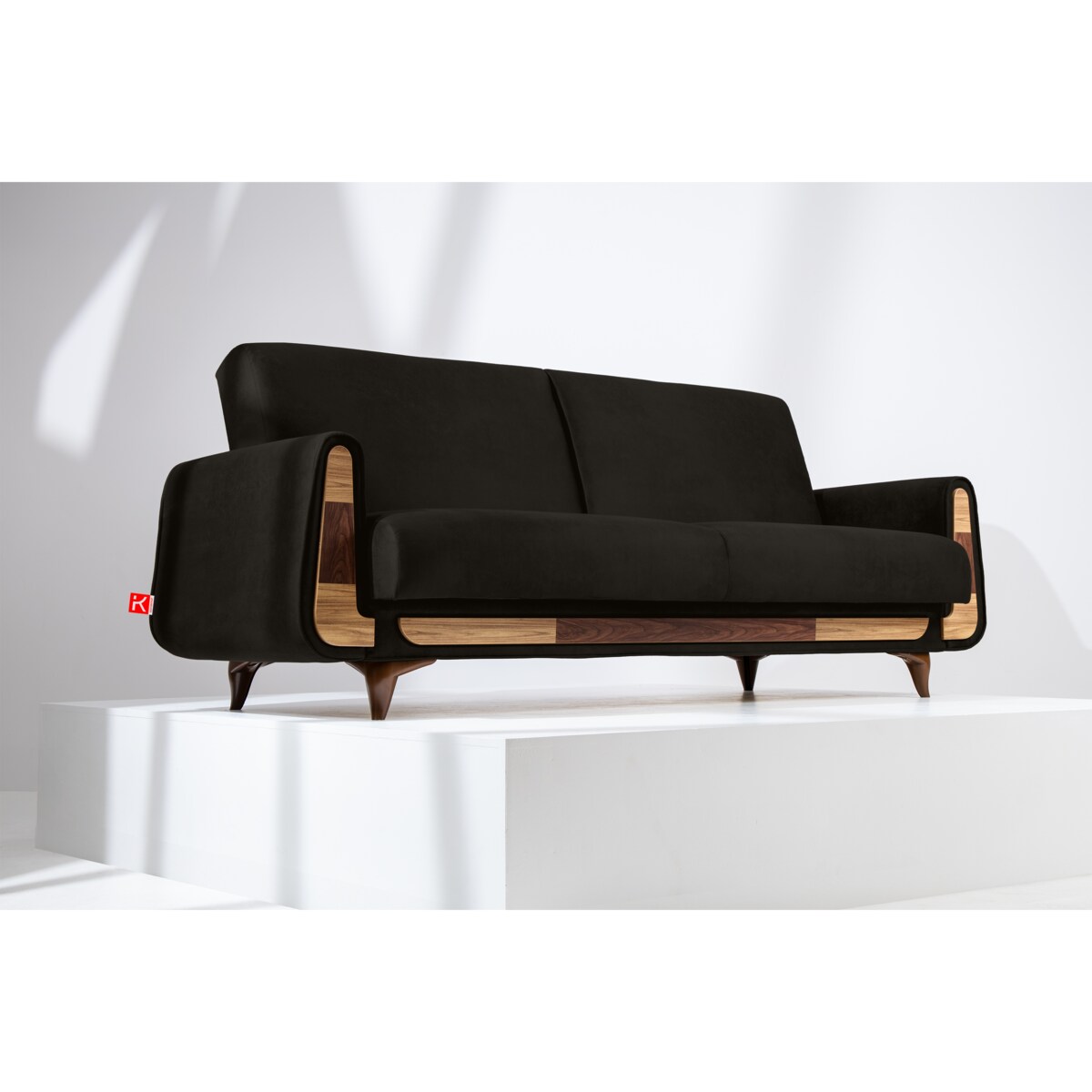 KONSIMO GUSTAVO II Sofa 3-osobowa, kolor antracyt