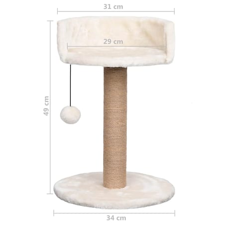 vidaXL Drapak dla kota, 49 cm, trawa morska