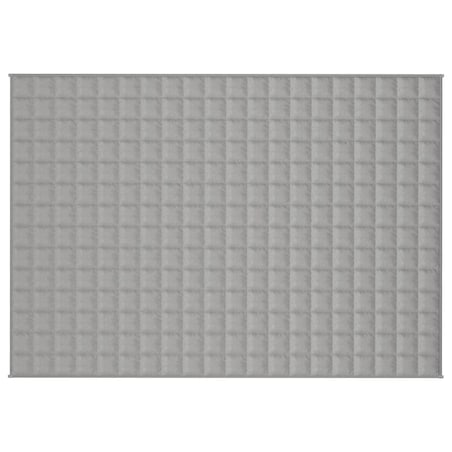 vidaXL Koc obciążeniowy, szary, 137x200 cm, 10 kg, tkanina