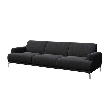 Sofa 3-osobowa Puzo - ciemnoszara